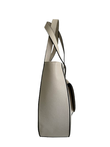 Borsa in vera pelle panna 2