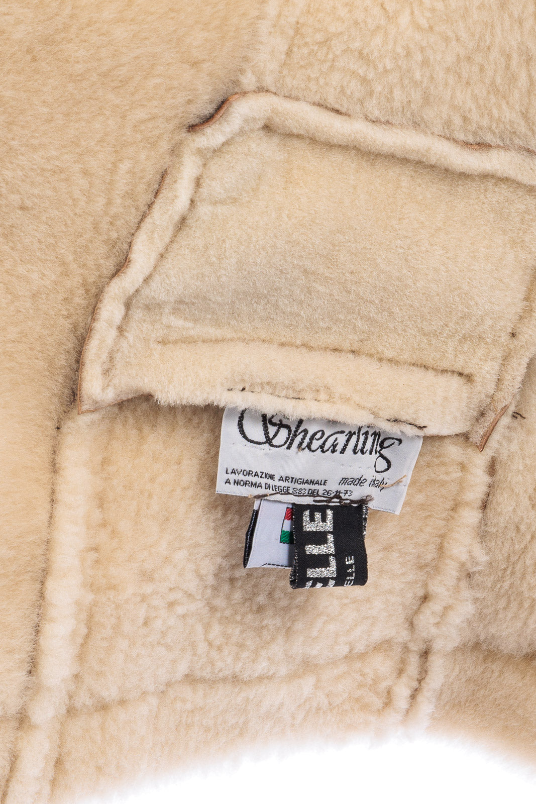 Chiodo montone marrone pelo bianco over