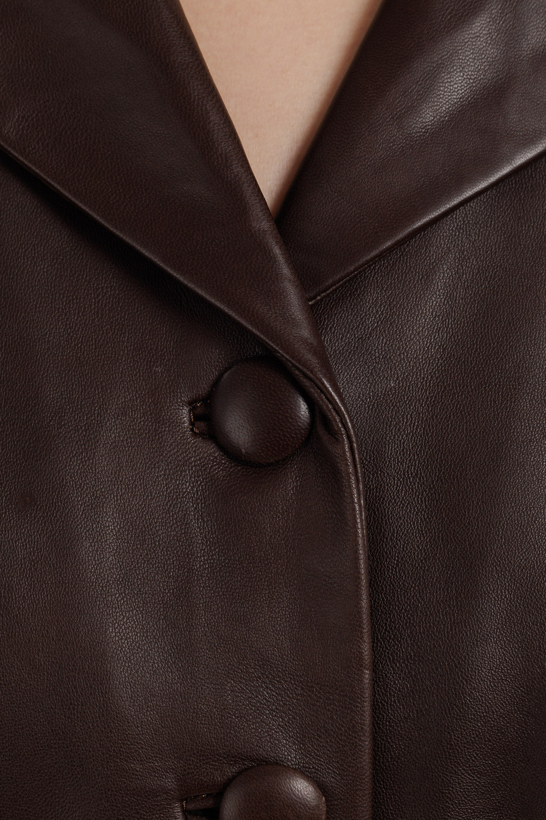 Giacca con cintura in pelle donna testa di moro MARGOT