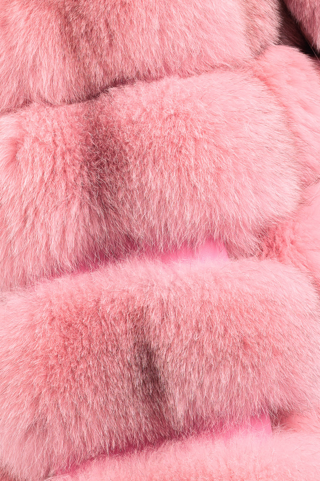 Giacca di pelliccia di volpe pink