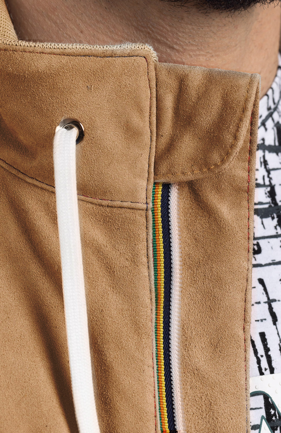Bomber Gold Bunn con zip miele