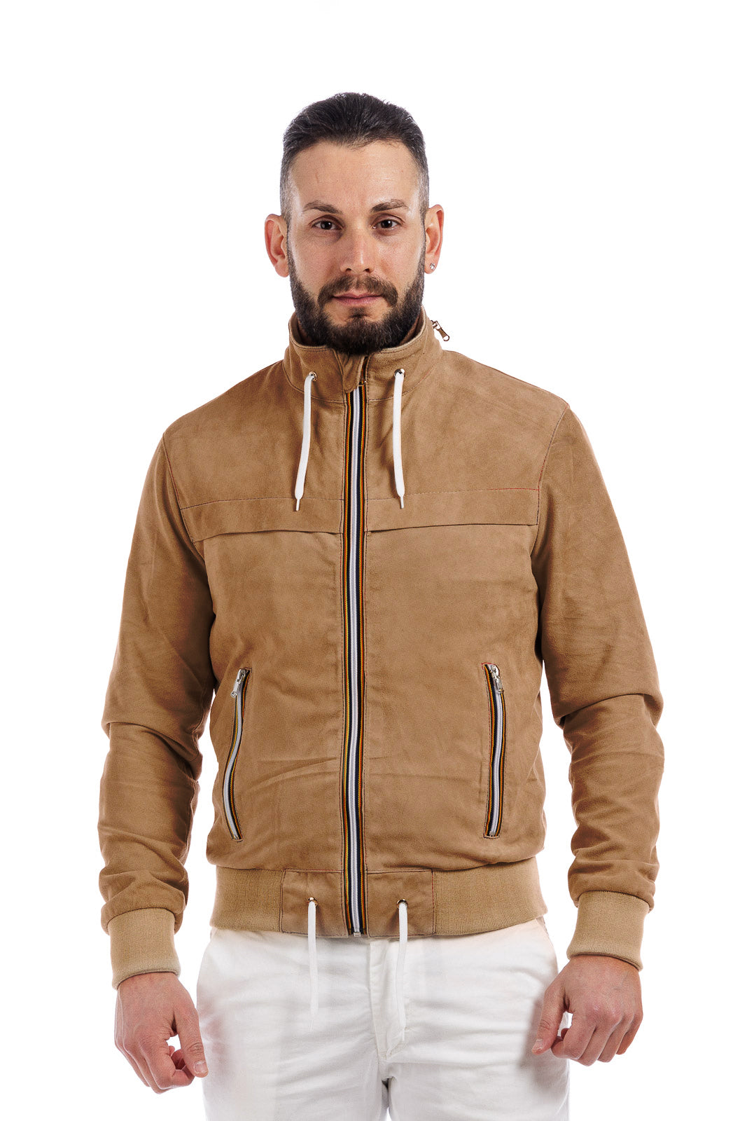 Bomber Gold Bunn con zip miele
