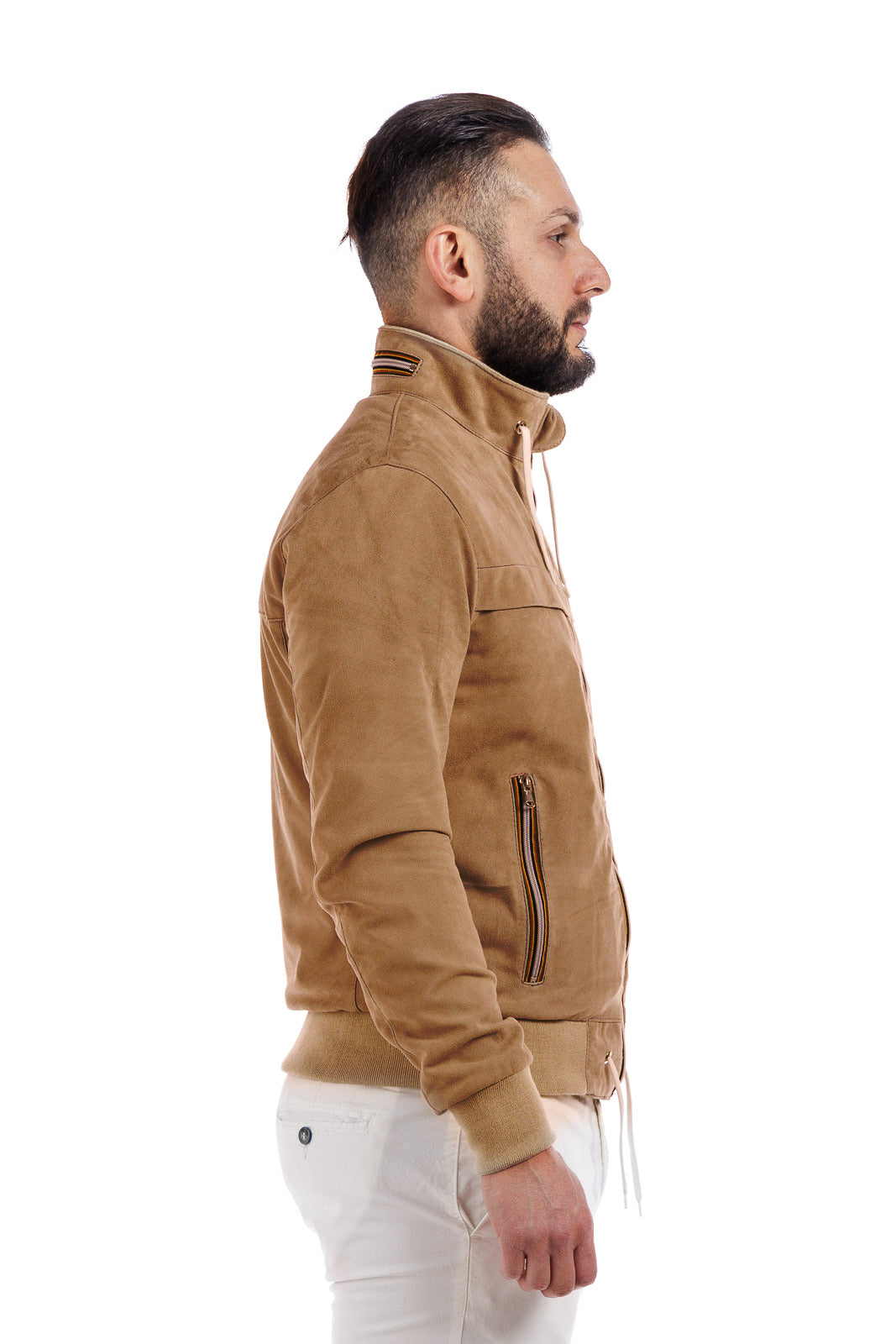 Bomber Gold Bunn con zip miele
