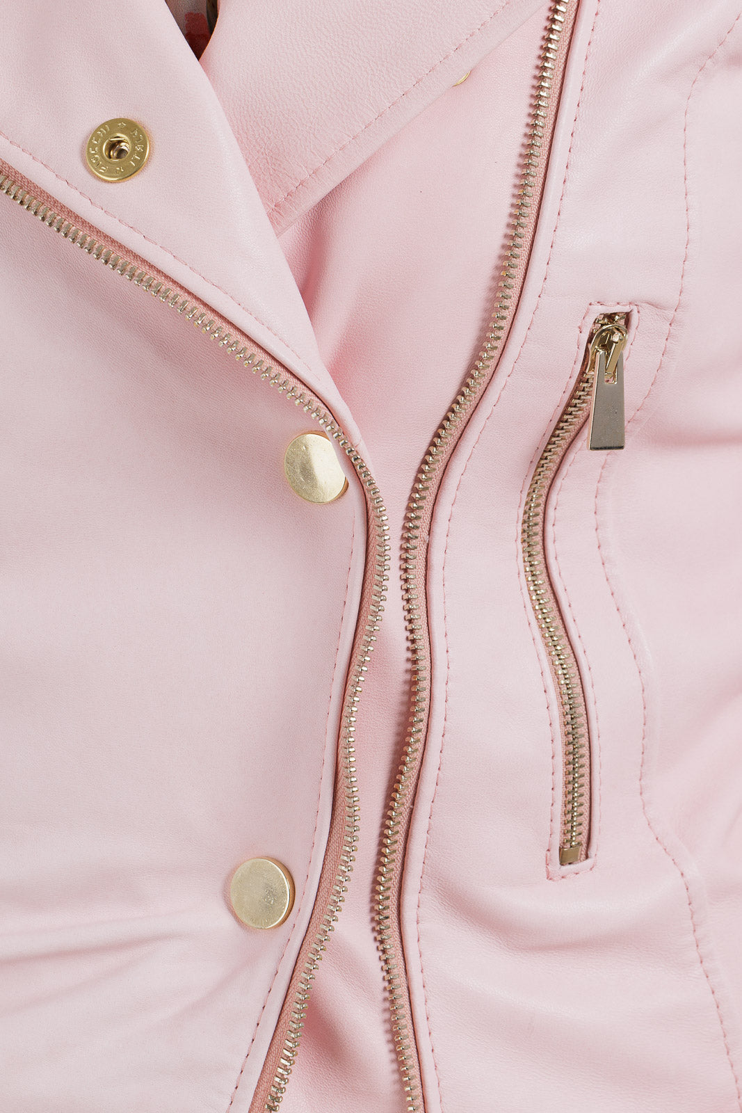 Giacca in pelle donna con zip CHANEL rosa