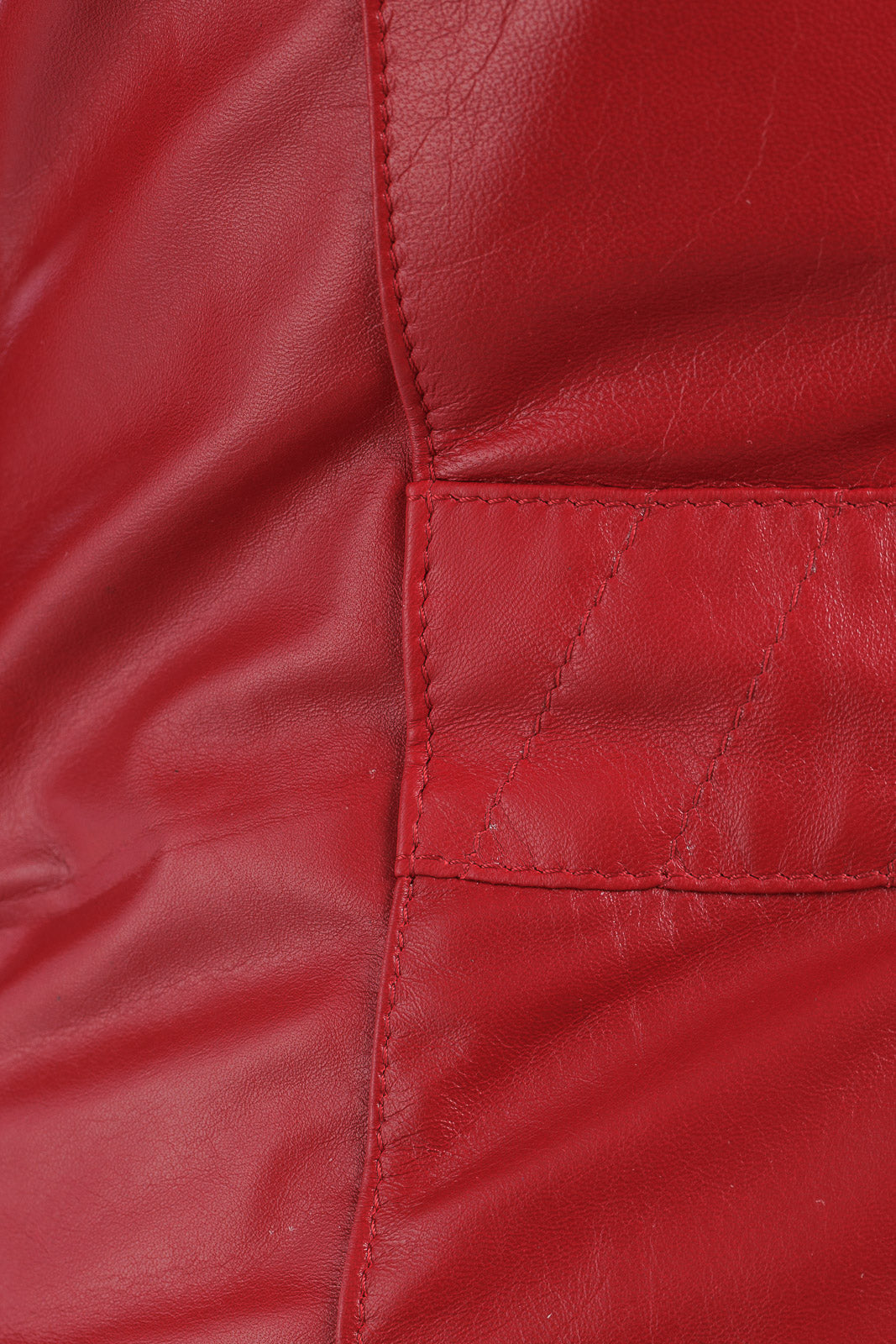 Giacca in pelle donna con zip CRISTINA rosso
