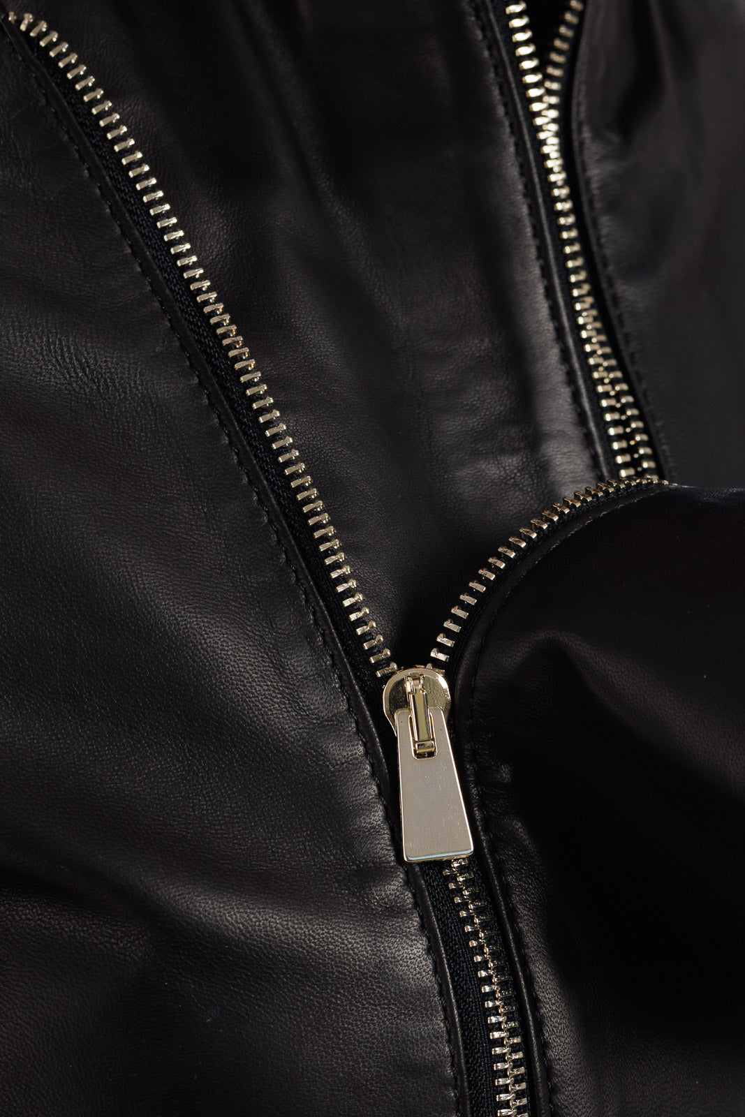 Giacca in pelle donna con zip GABY staccabile nero