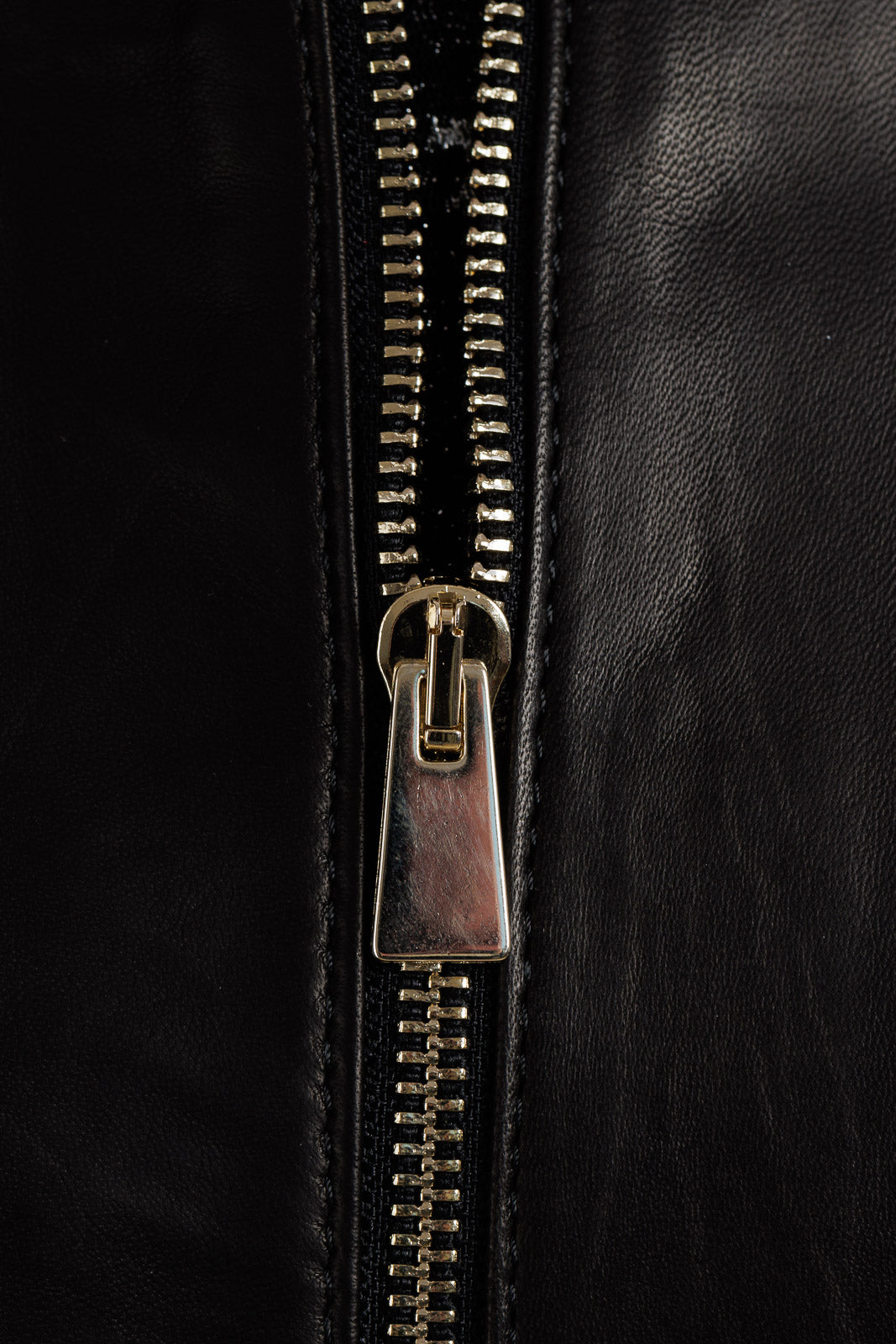 Giacca in pelle donna con zip GABY staccabile nero