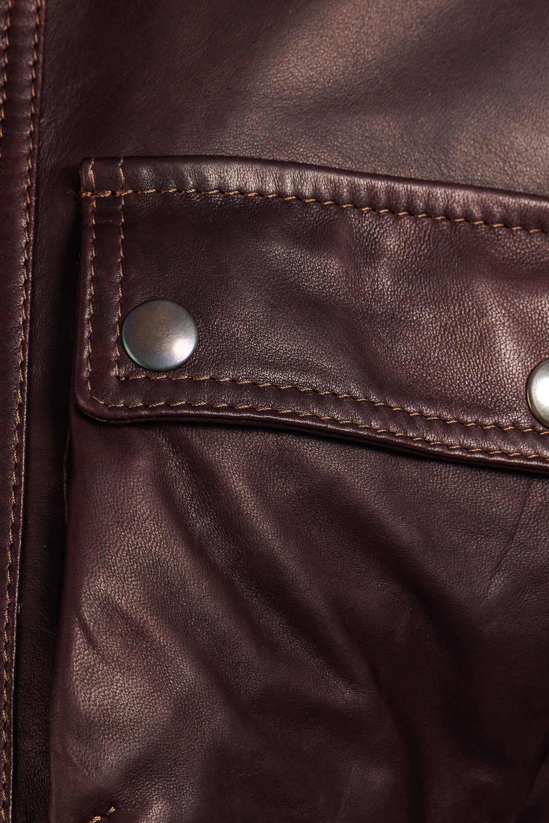 Giacca in vera pelle uomo con zip Bel sc marrone vinaccia