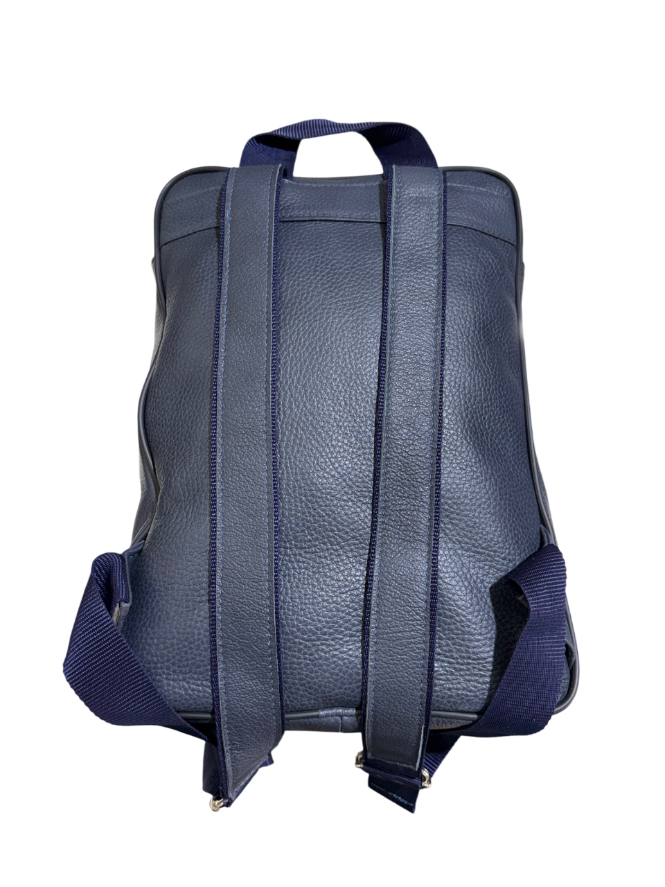 Zaino blu in pelle unisex