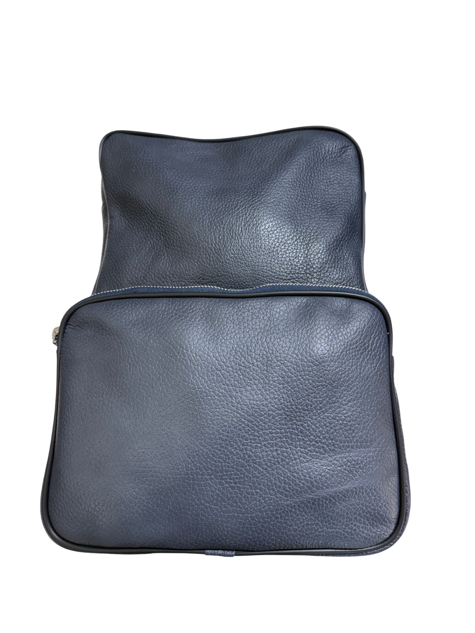 Zaino blu in pelle unisex