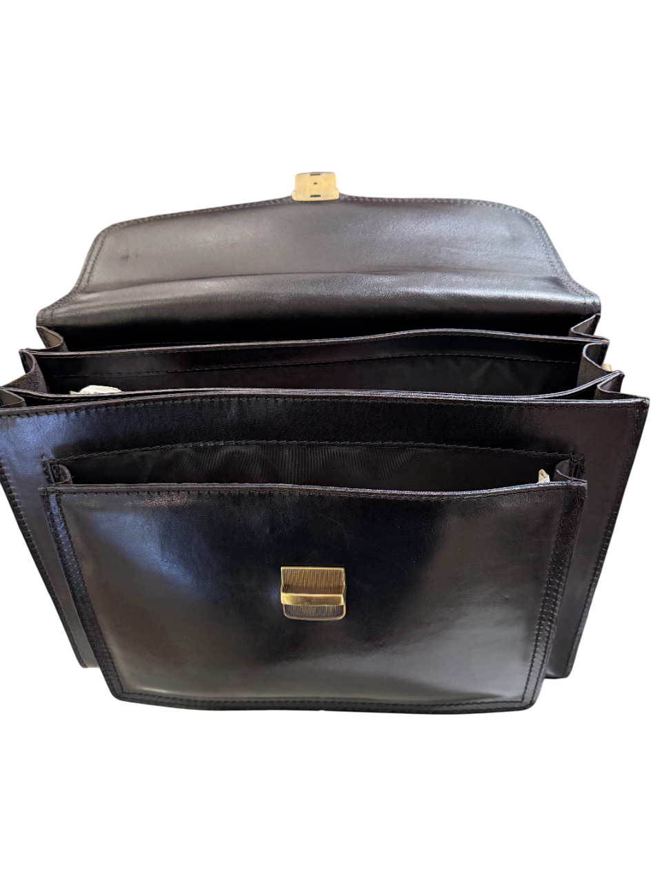 Borsa nera in vera pelle dottore