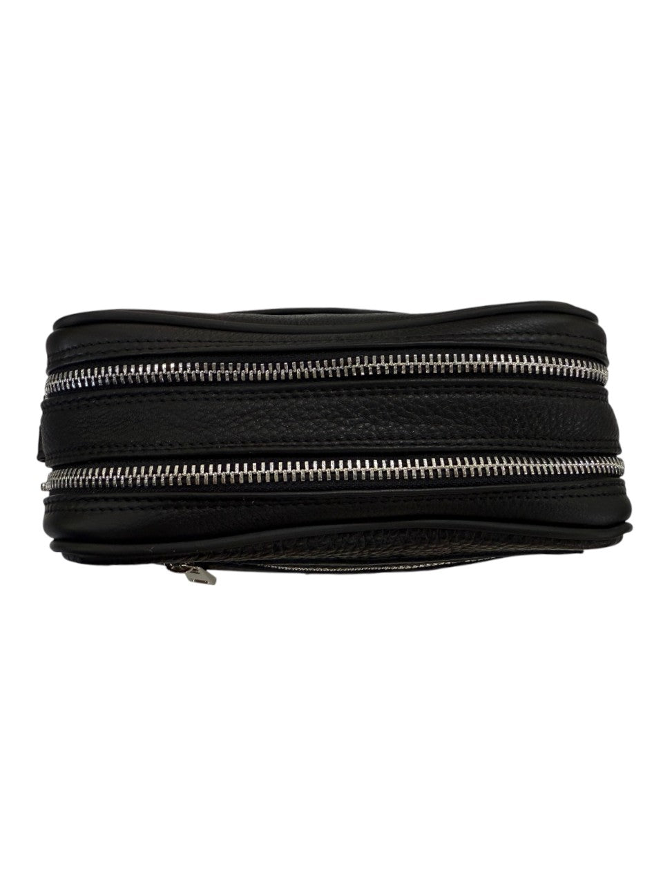 Pochette nera in vera pelle maxi