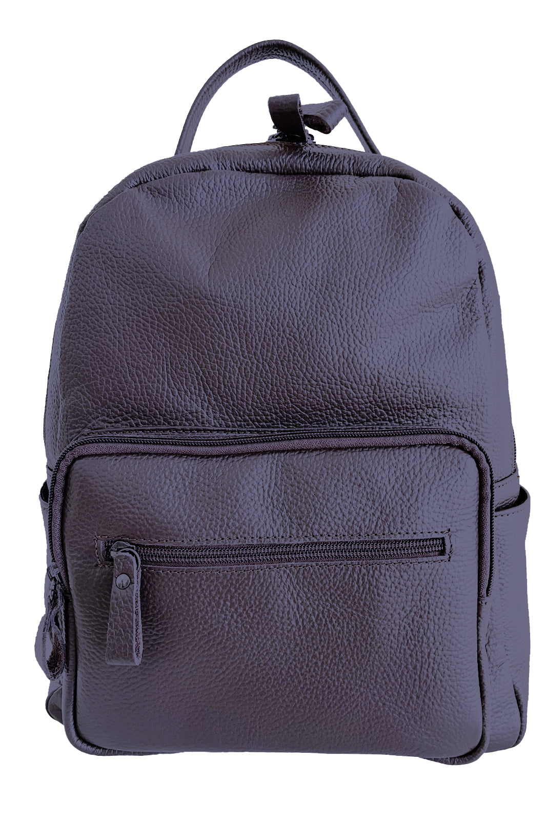 Zaino blu in pelle unisex