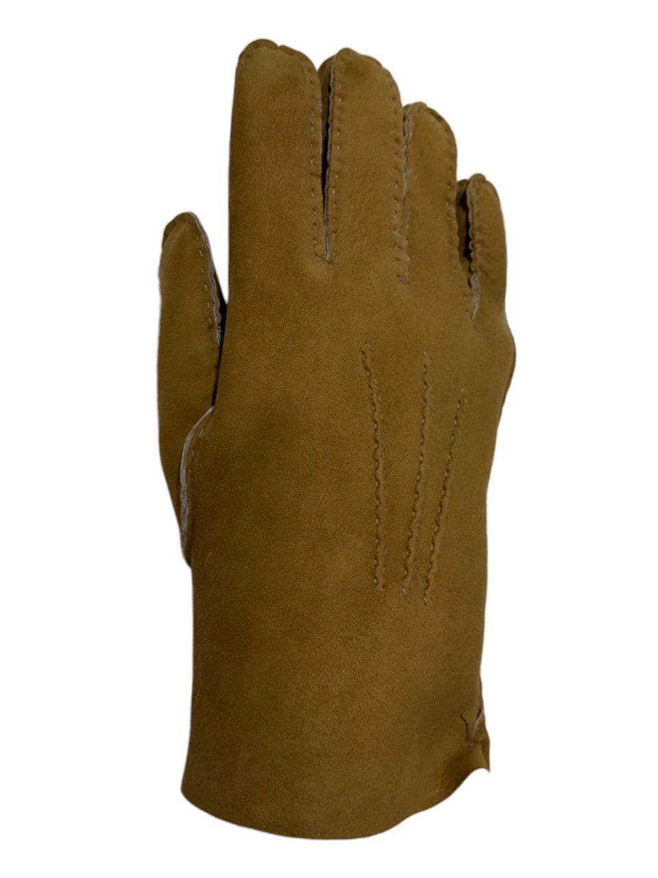 Guanto in vero montone da uomo 3 stripes whisky