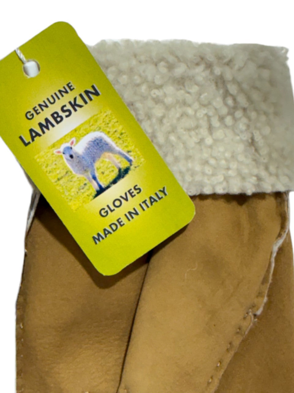 Guanto in vero montone da uomo 3 stripes whisky