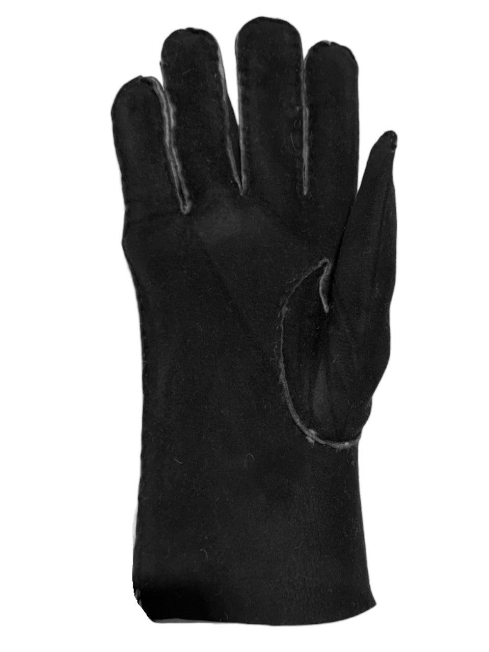 Guanto in vero montone da uomo 3 stripes nero