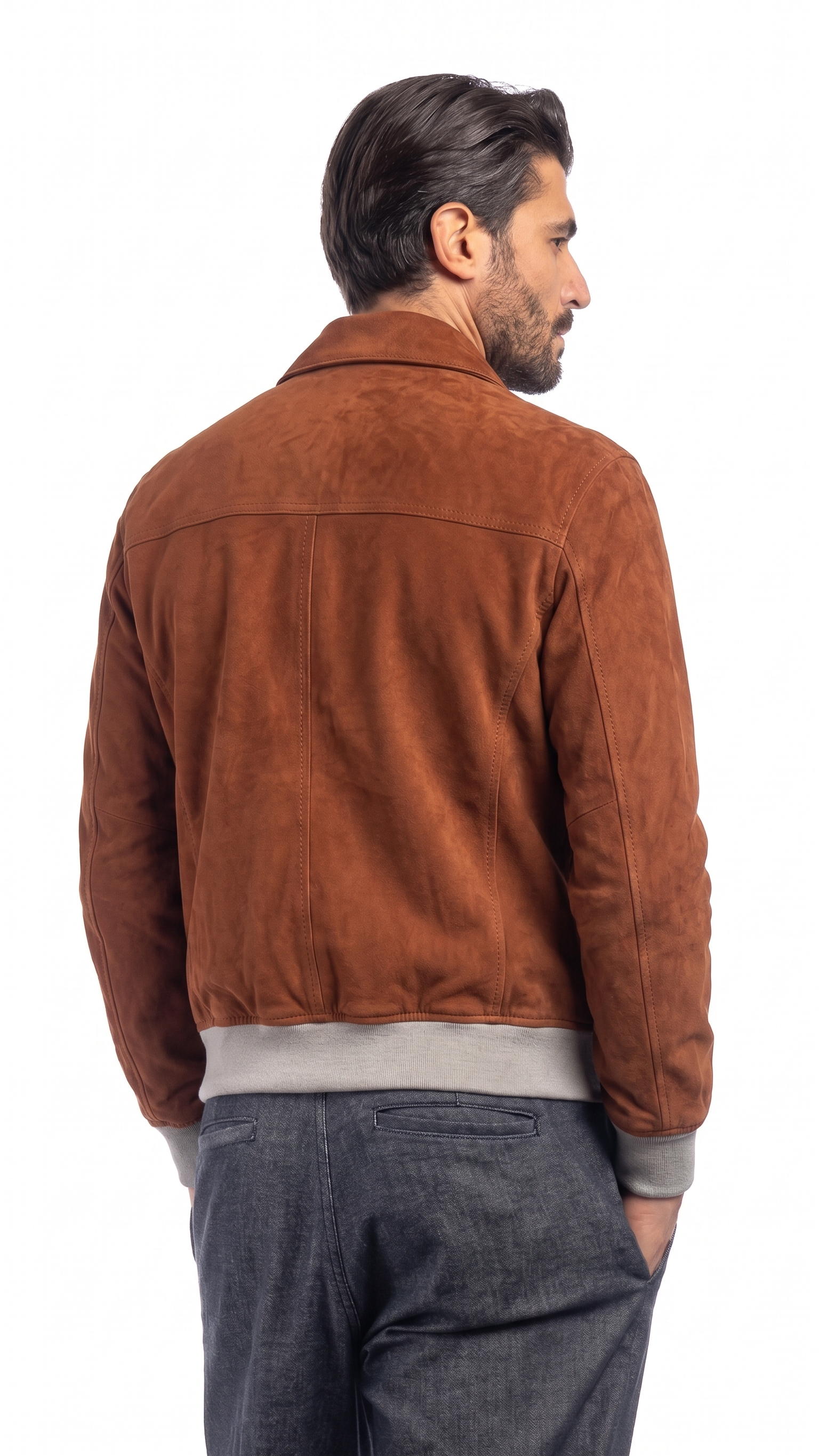 Giacca TIPS in camoscio uomo coccio