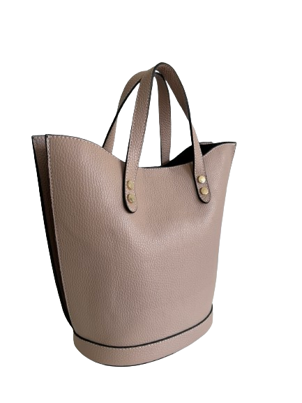 Borsa in vera pelle rosa antico 4