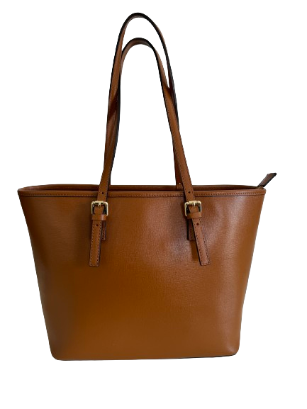 Borsa in vera pelle marrone 21