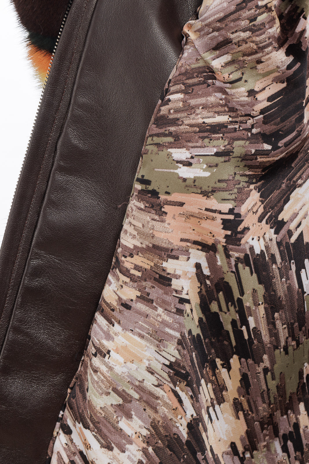 Bomber lungo di visone scanbrown