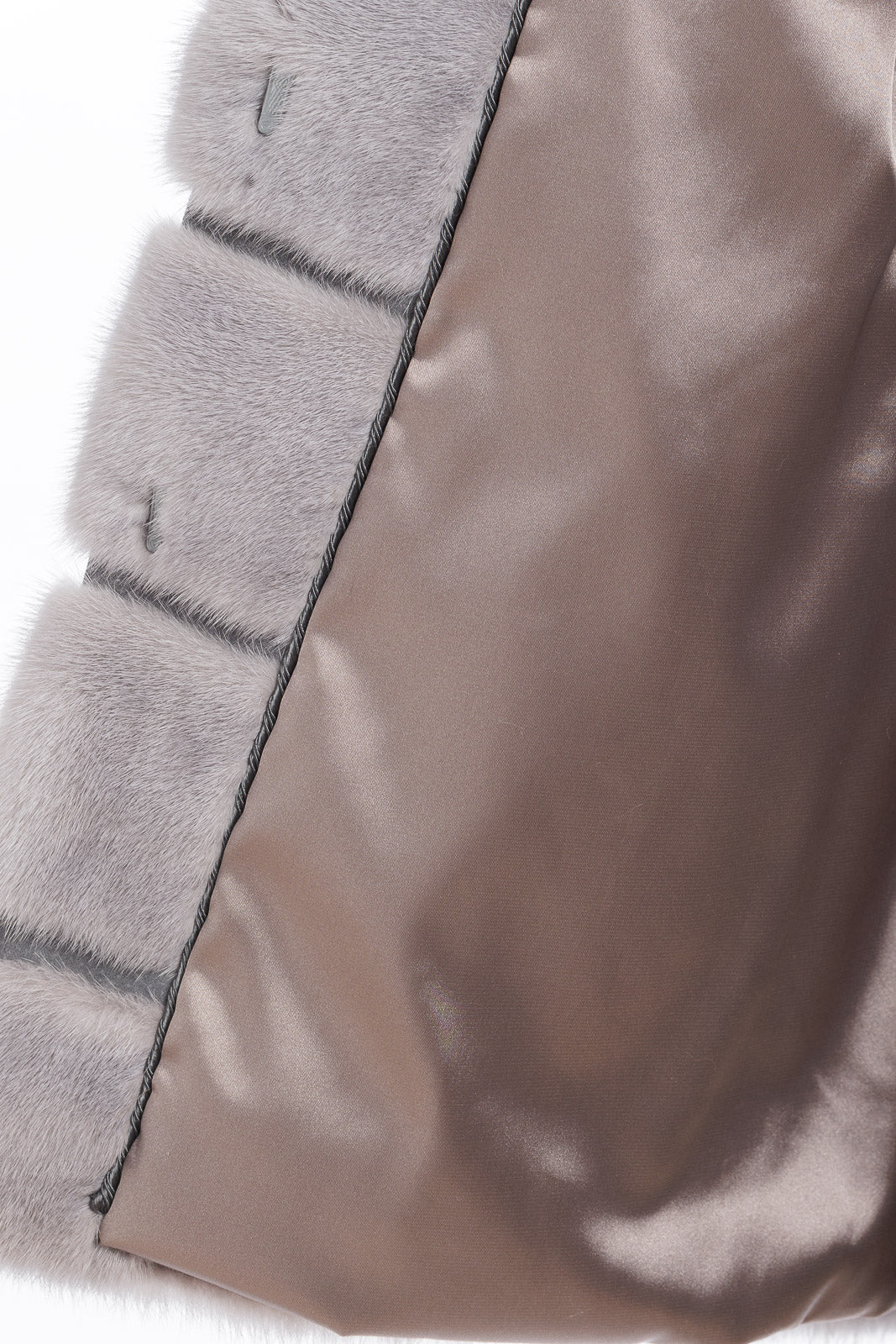 Cappa in pelliccia di Visone sapphire con collo coreano