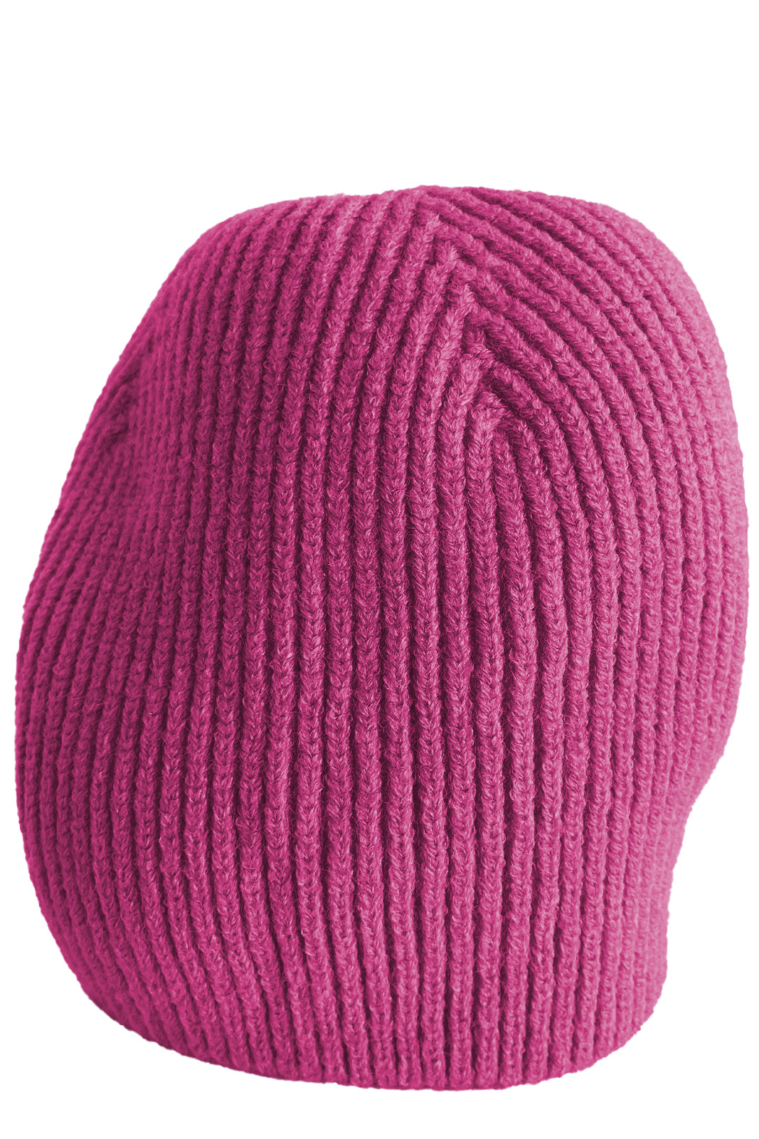 Berretto in lana con pon pon in murmasky fucsia