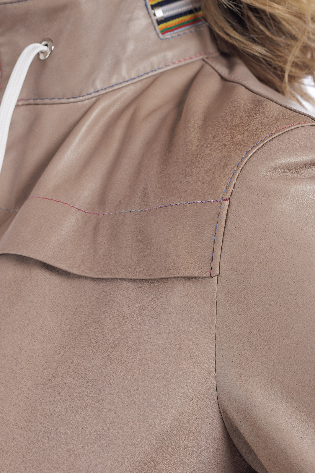Bomber Gold Bunn con zip sabbia DONNA