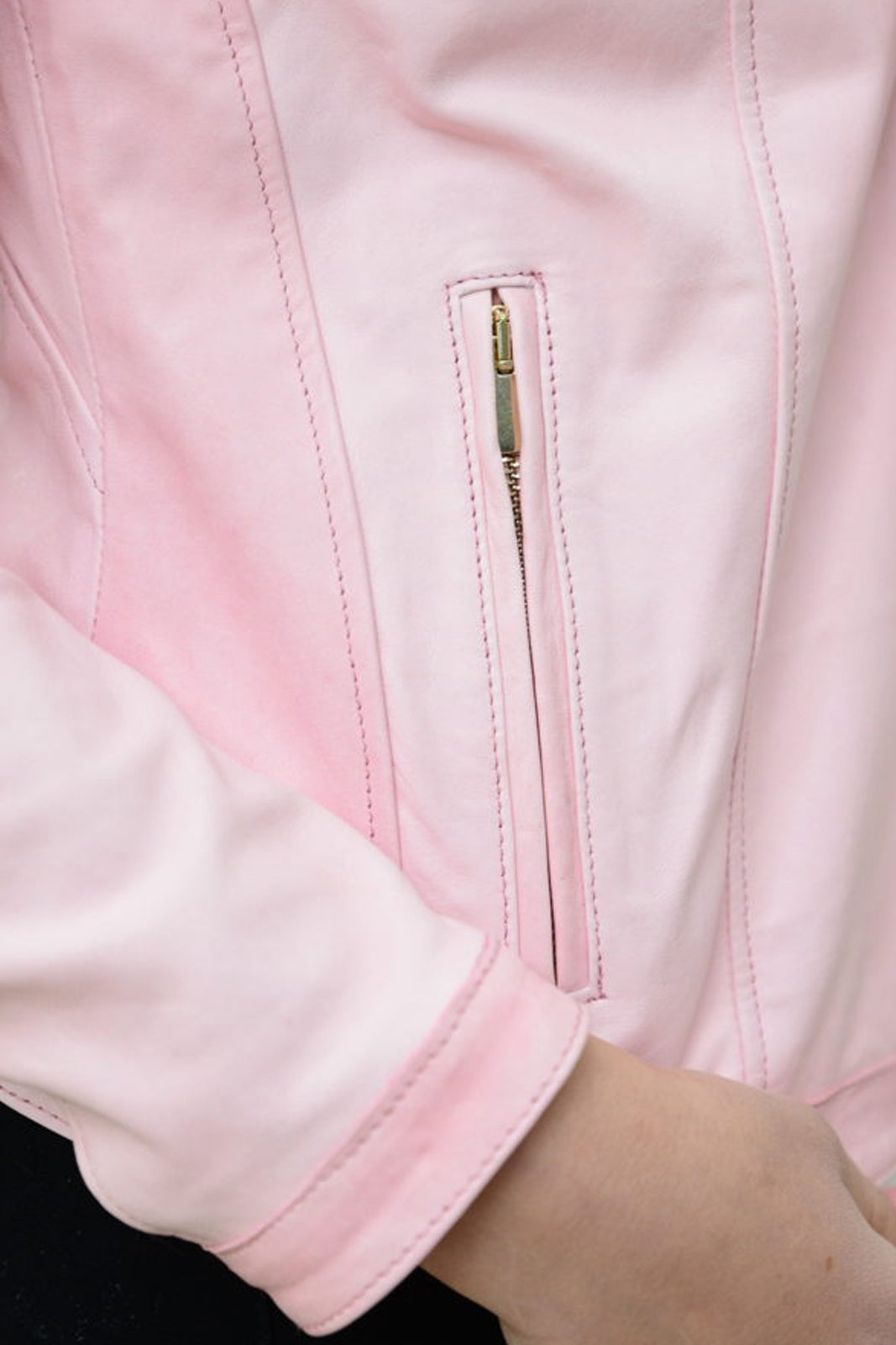 Giacca in pelle donna con zip GIUS