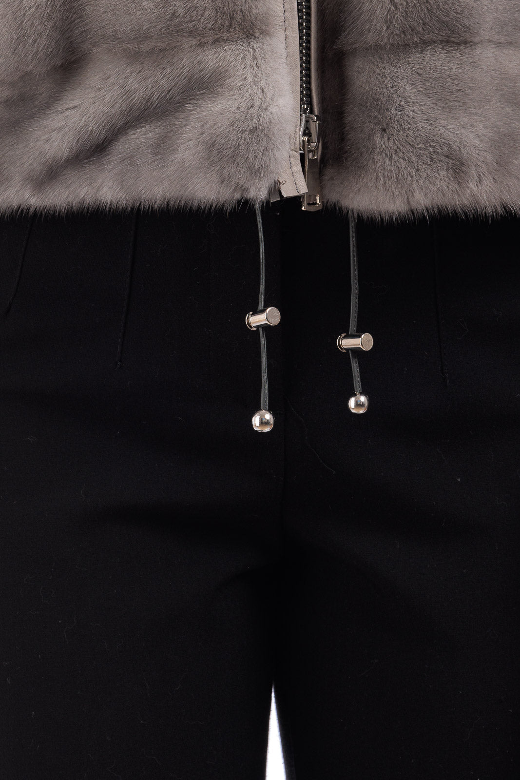 Giacca in pelliccia di Visone con cappuccio Green