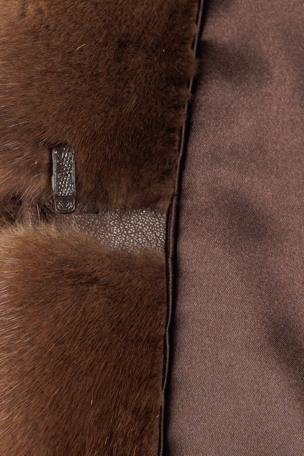 Giacca in pelliccia donna Visone demy buff con collo coreano