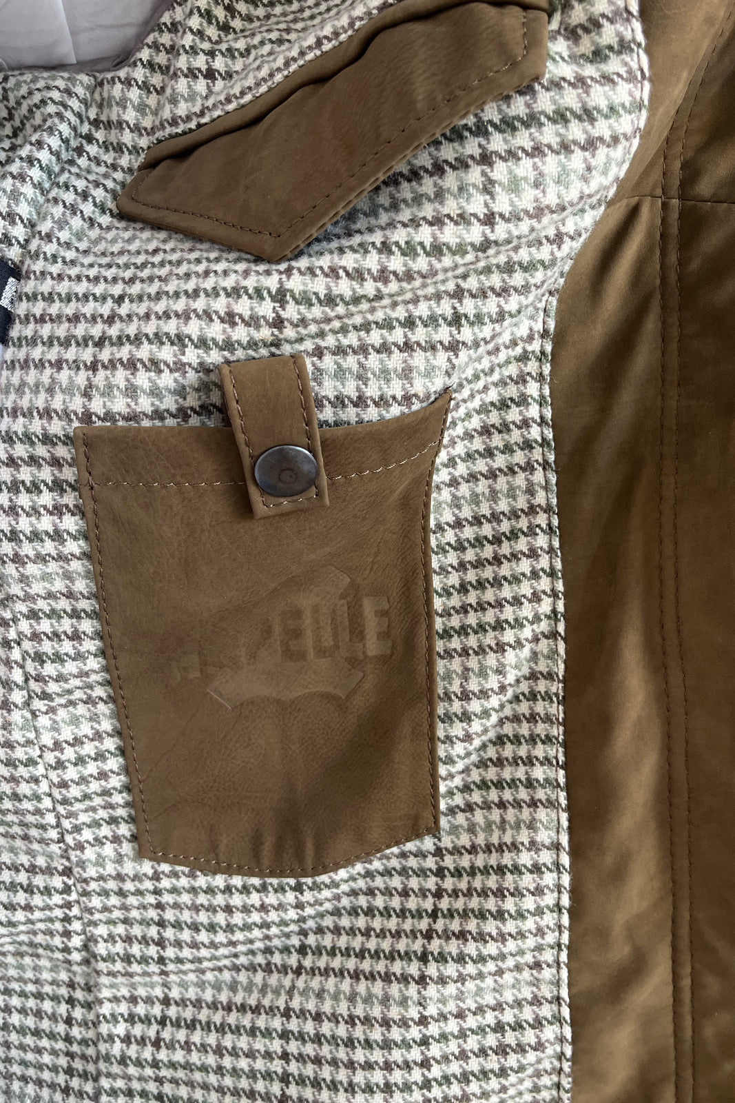 Giacca in vera pelle BELL + con zip in nabuk