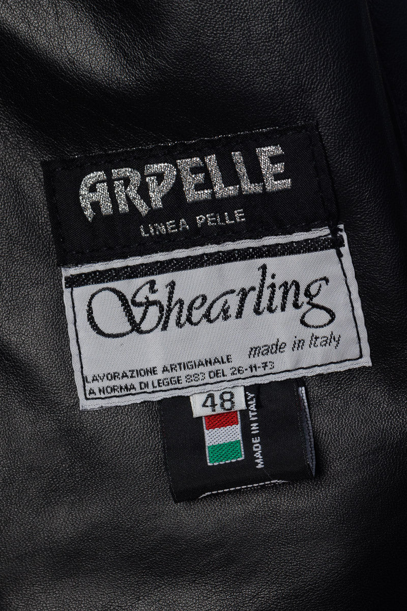 Bomber in vera pelle uomo con zip Polo Shearling nero