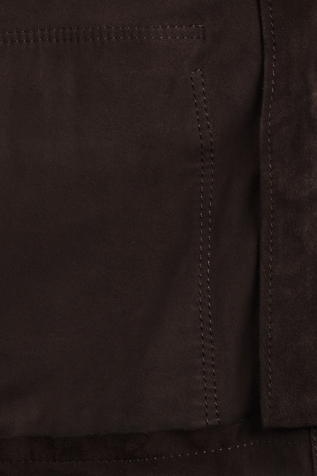 Giacca sahariana in camoscio uomo testa di moro IDROREPELLENTE